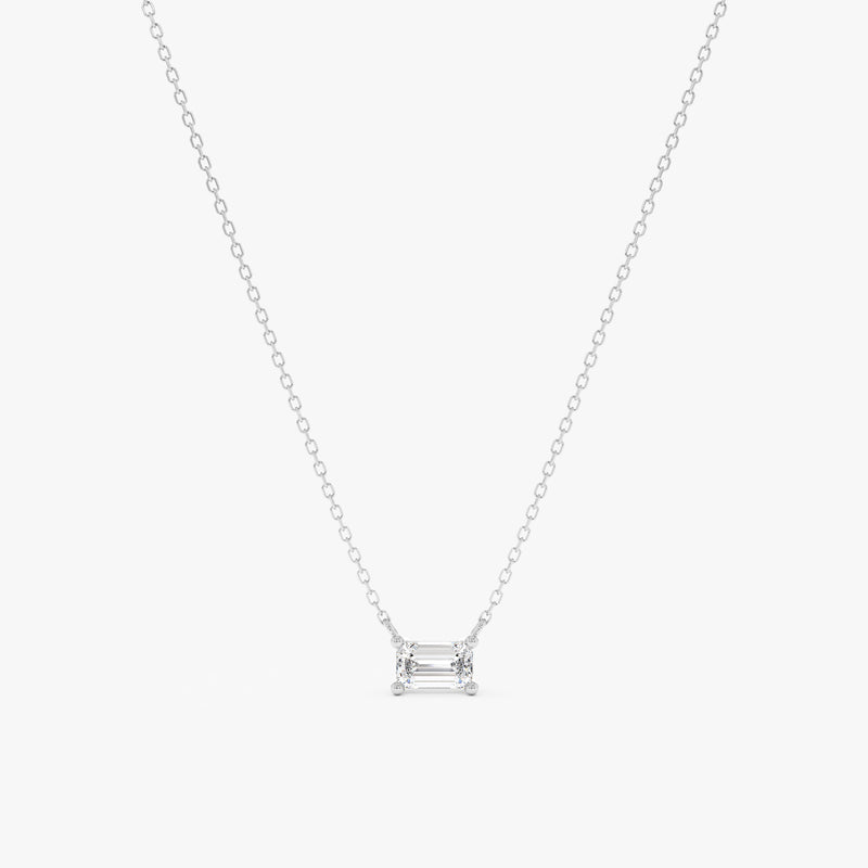 Baguette Diamond Necklace, Zaniel
