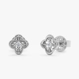 Mini Clover Lab Grown Diamond Studs, Caelivora