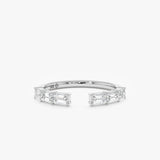 Emerald Cut Diamond Cuff Ring, Jaeva