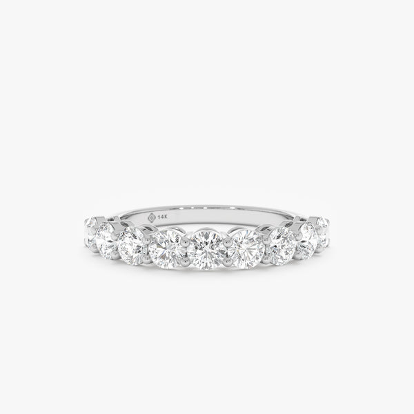 3.4 mm Round Diamond Half-Eternity, Dovie
