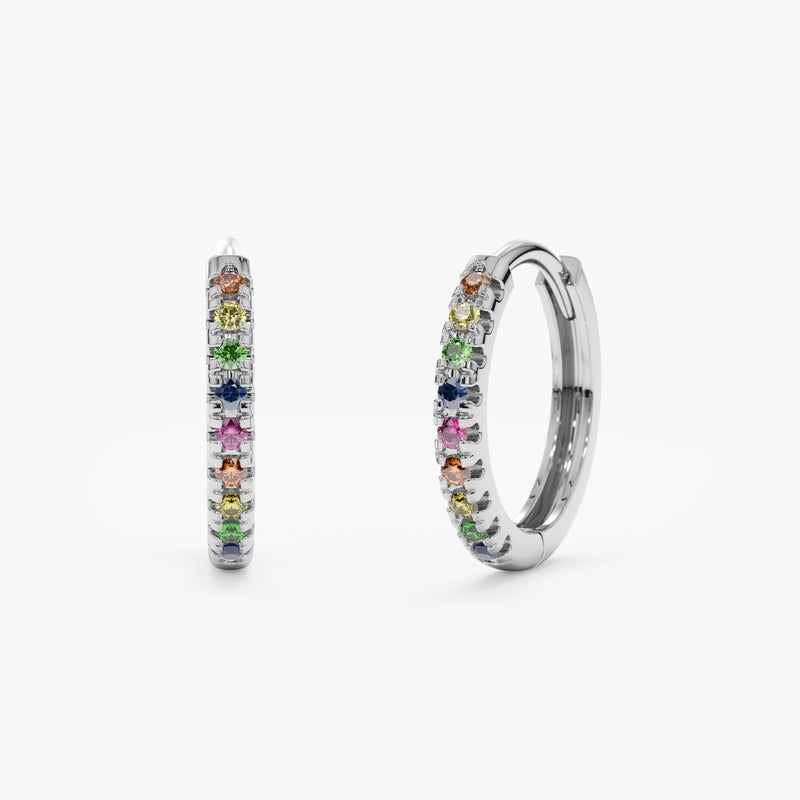 White Gold Lightweight Hoop