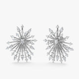 Diamond Starburst Statement Earrings, Serelise
