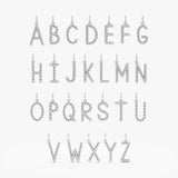 Solid Gold Rope Textured Initial Charm, Nirellia