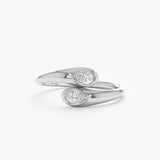 Pear Cut Diamond Wrap Ring, Rouxi