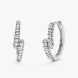 Diamond Huggie Earrings, Orlanthia