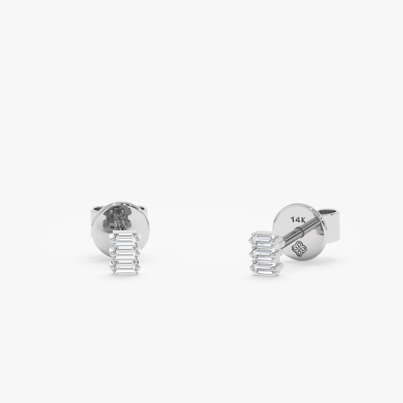 white gold prong set clear diamond