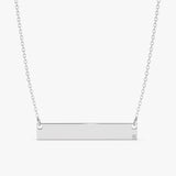 White gold custom necklace