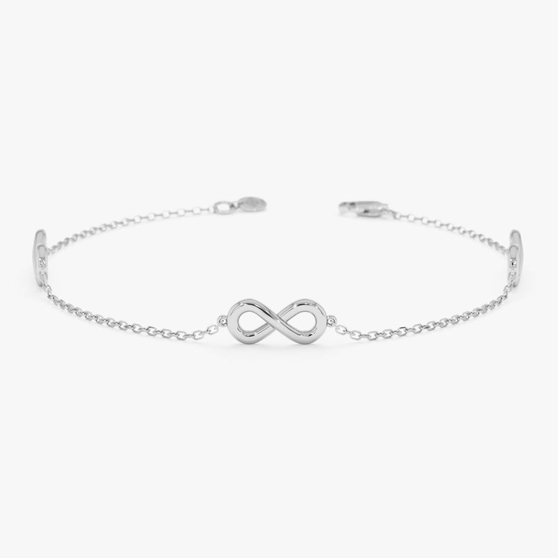 Plain Infinity Station Bracelet, Olivara