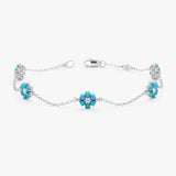 Petite Turquoise Flower Bracelet, Soralyth