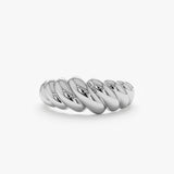 handmade white gold ring