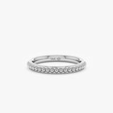 white gold handmade band