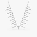 Lab Grown Diamond Spike Necklace, Serenique