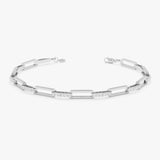 Pave Link Station Bracelet, Evara