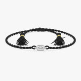 Emerald Cut Lab Diamond String Bracelet, Tierney