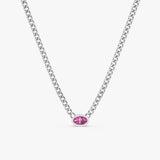 white gold pink sapphire