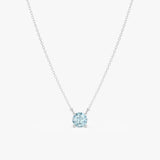 Natural Aquamarine Necklace, Eyla
