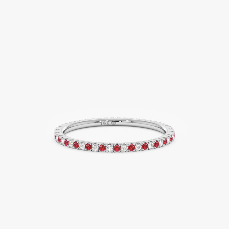 white gold precious stone full eternity 