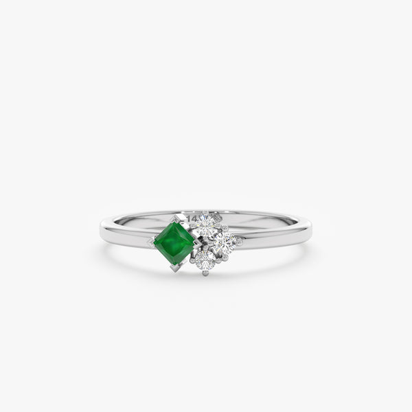 white gold petite ring