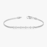 Lab Grown Diamond Cuban Chain Bracelet, Marzelyne