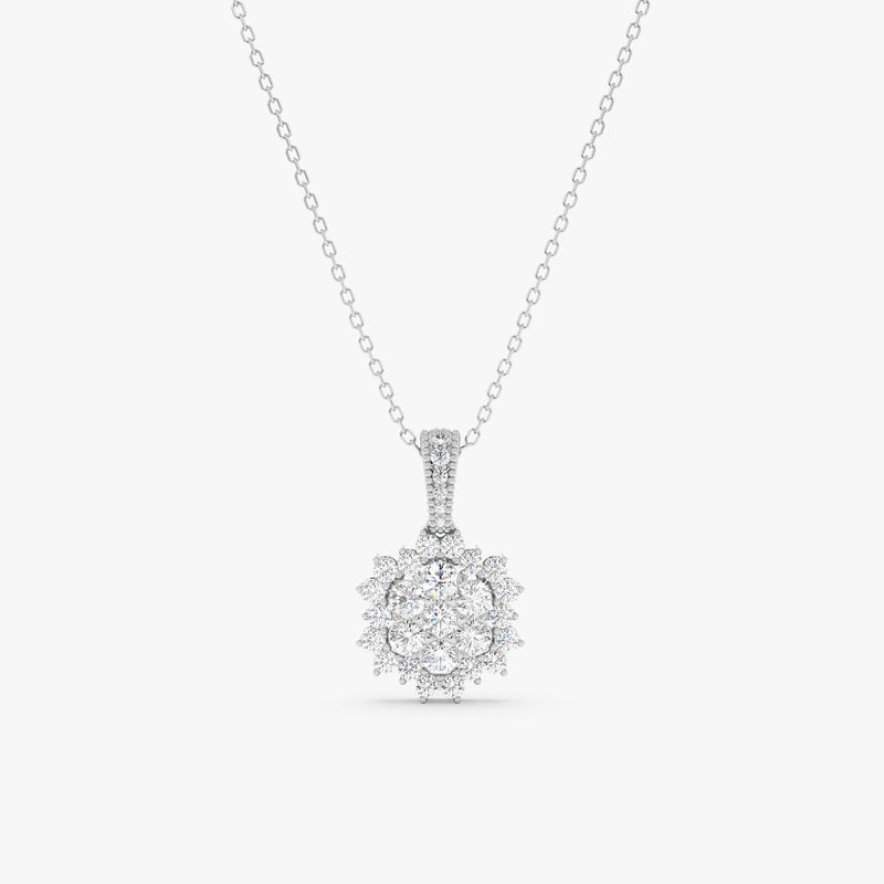 Diamond Starburst Pendant Necklace, Dream