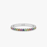 white gold handmade eternity band