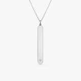White Gold Personalized Diamond Necklace