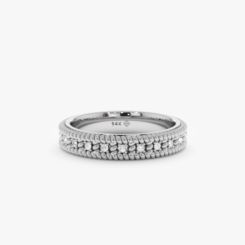 white gold diamond wedding ring