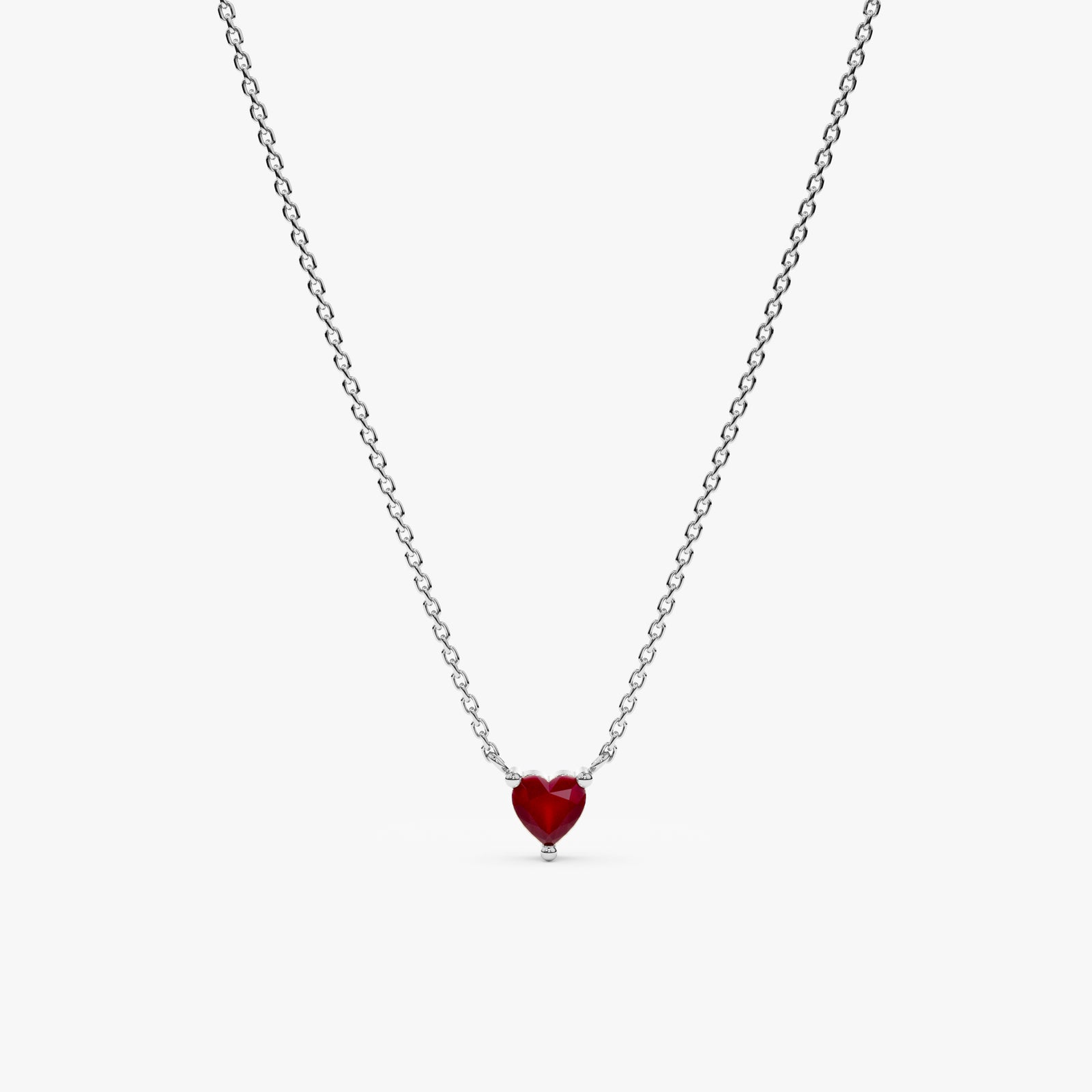Heart shaped ruby pendant hotsell