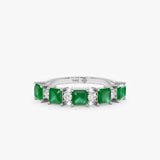 white gold stacking band