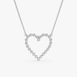 Bezel Diamond Heart Necklace, Ildi