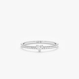 white gold clear diamond