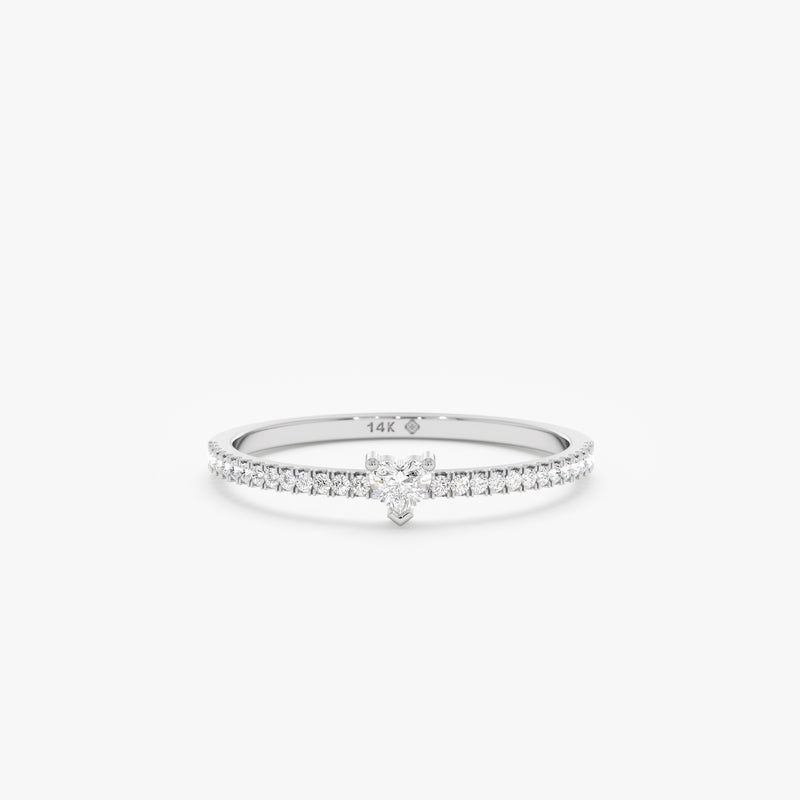 white gold clear diamond