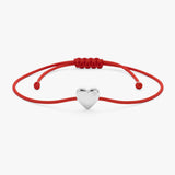 Solid Gold Heart String Bracelet, Nivaria