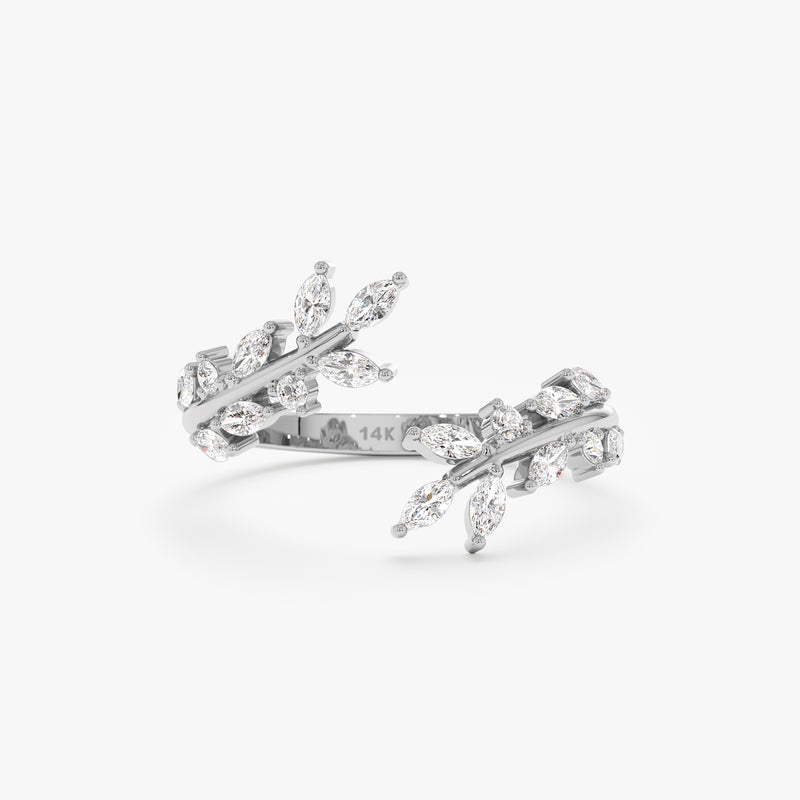 white gold fancy cut band