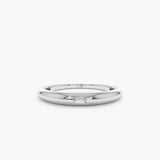 solid white gold natural diamond band