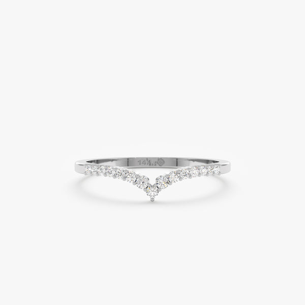 white gold white diamond stacking ring