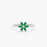 white gold may birthstone gift