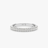 white gold solid gold band