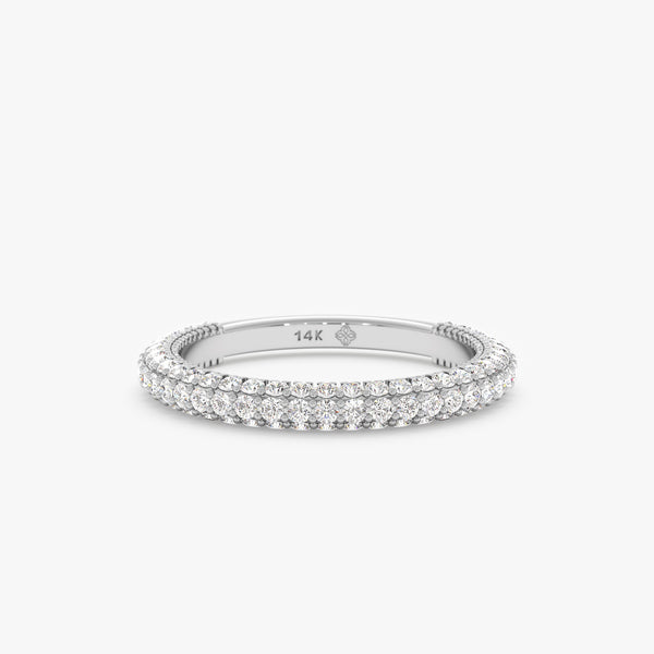 white gold solid gold band