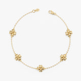 Gold Multi Clover Bracelet, Solynne