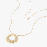 Diamond Sunburst Necklace, Nyssira