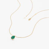 Pear-Cut Emerald Necklace, Oxa