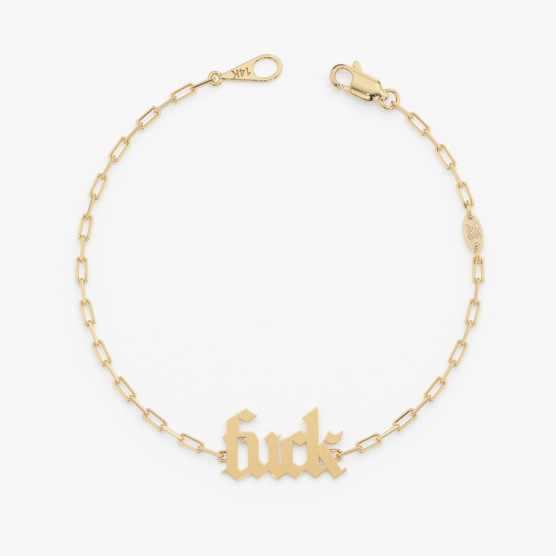 Old English Fuck Bracelet, Ysolaine