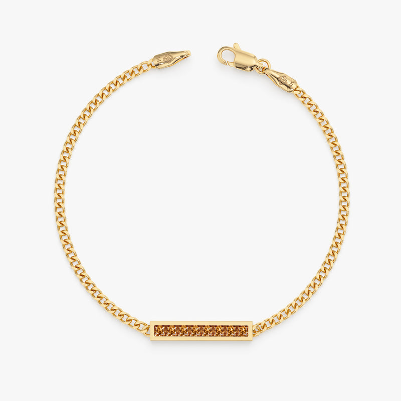 Citrine Bar Bracelet, Kira