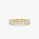 Oval Lab Grown Diamond Ring, Oval Diamond Haft-Eternity, Twila