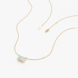 Emerald Cut Opal Necklace, Lexa