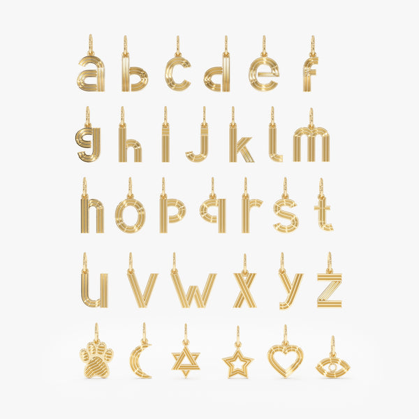 Solid Gold Personalized Charms, Faelirae