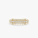 Unique Diamond Cluster Ring, Tiana