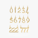 Gold Angel Number 222 Necklace, Nythara