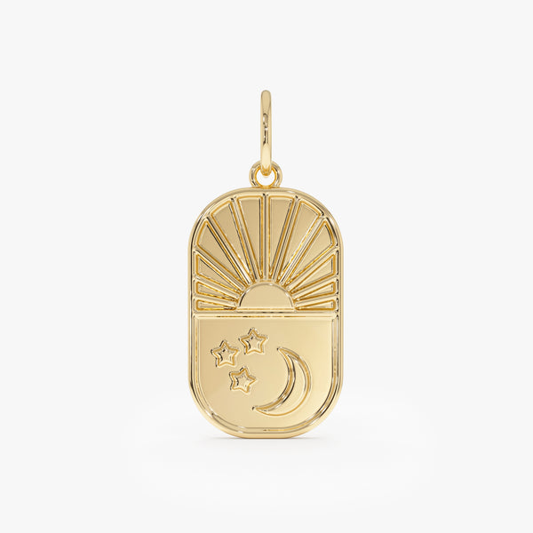 Gold Sun and Moon Pendant, Vioneth